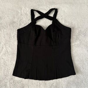 Deadly Dames Size 1X Black Vixen Top